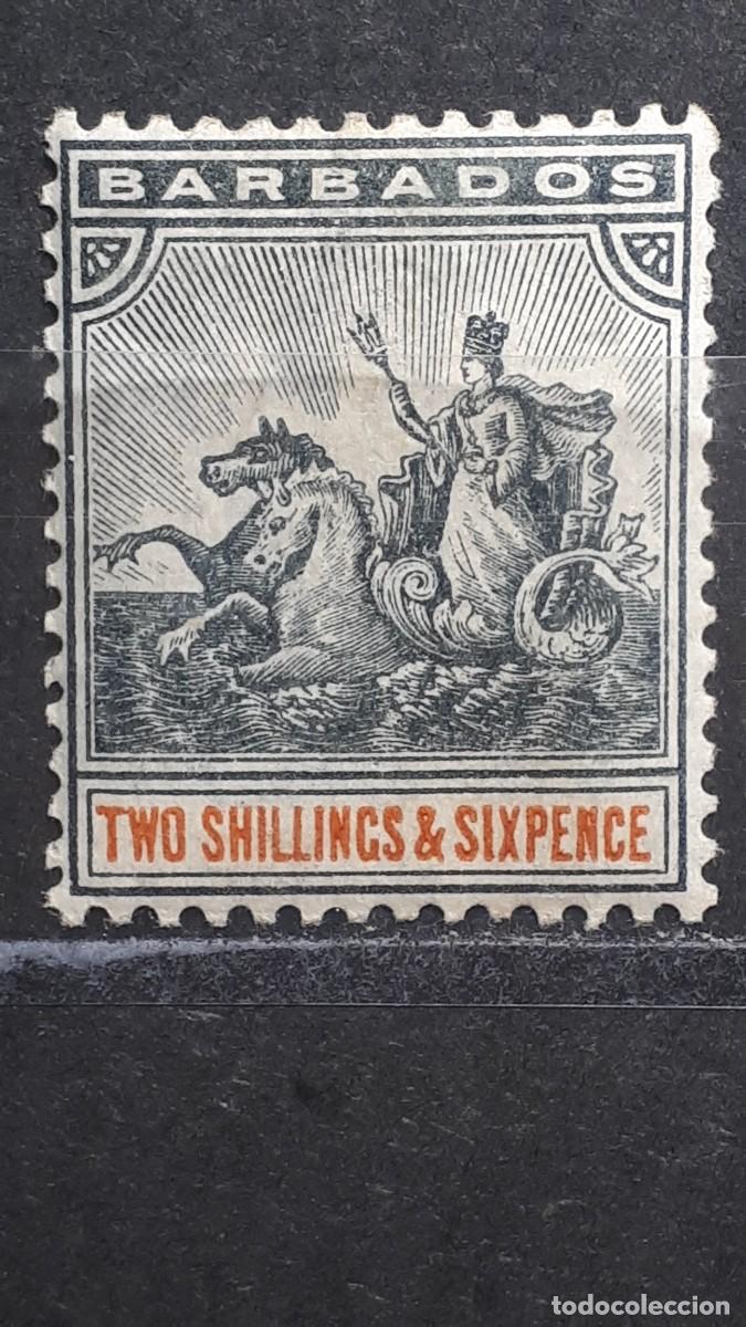 Sellos: BARBADOS. A&Ntilde;O 1892. *. YVERT 58.