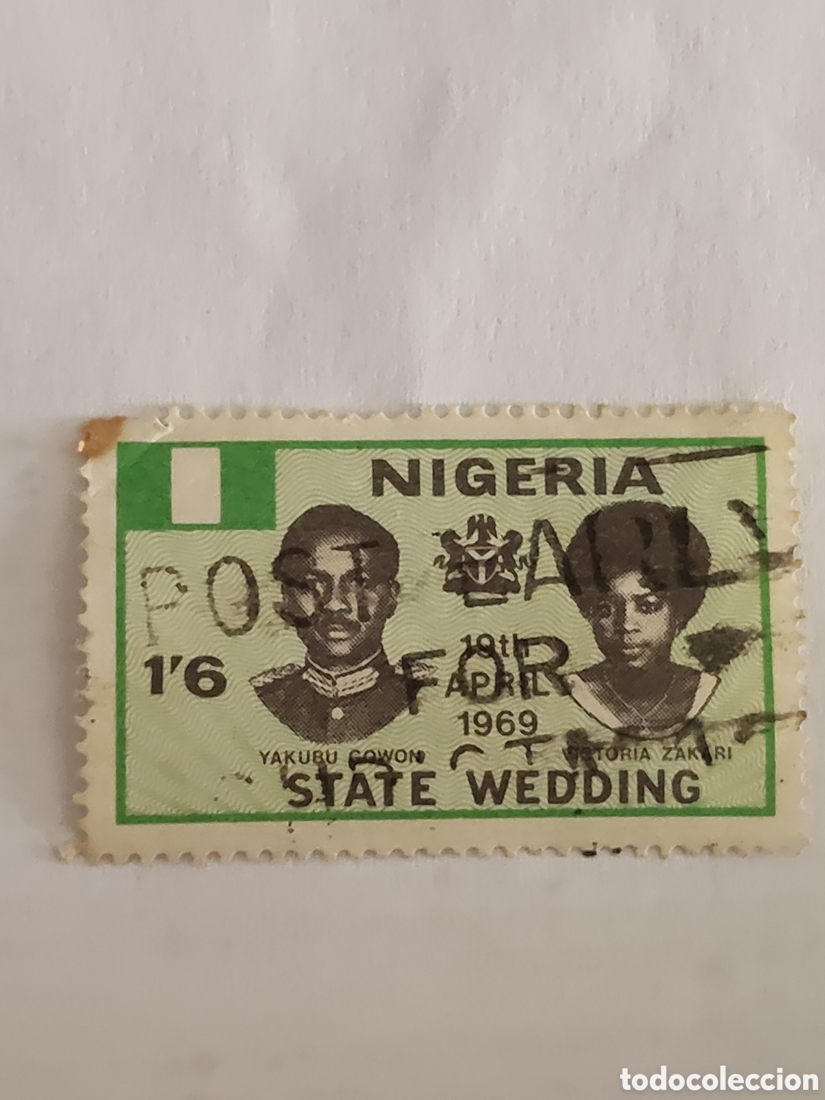 Sellos: Sello de Nigeria boda de estado 1969 usado