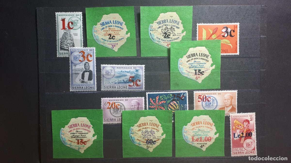 Sellos: SIERRA LEONA. A&Ntilde;O 1965. **. YVERT 272/85