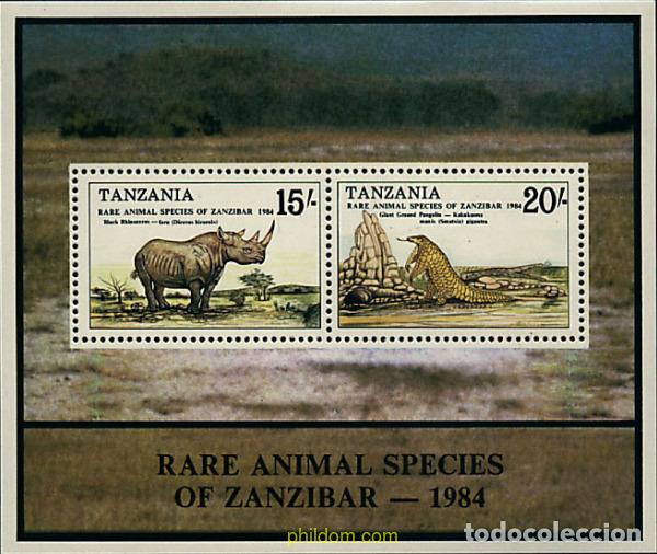 Sellos: 41324 MNH TANZANIA 1985 MAMIFEROS