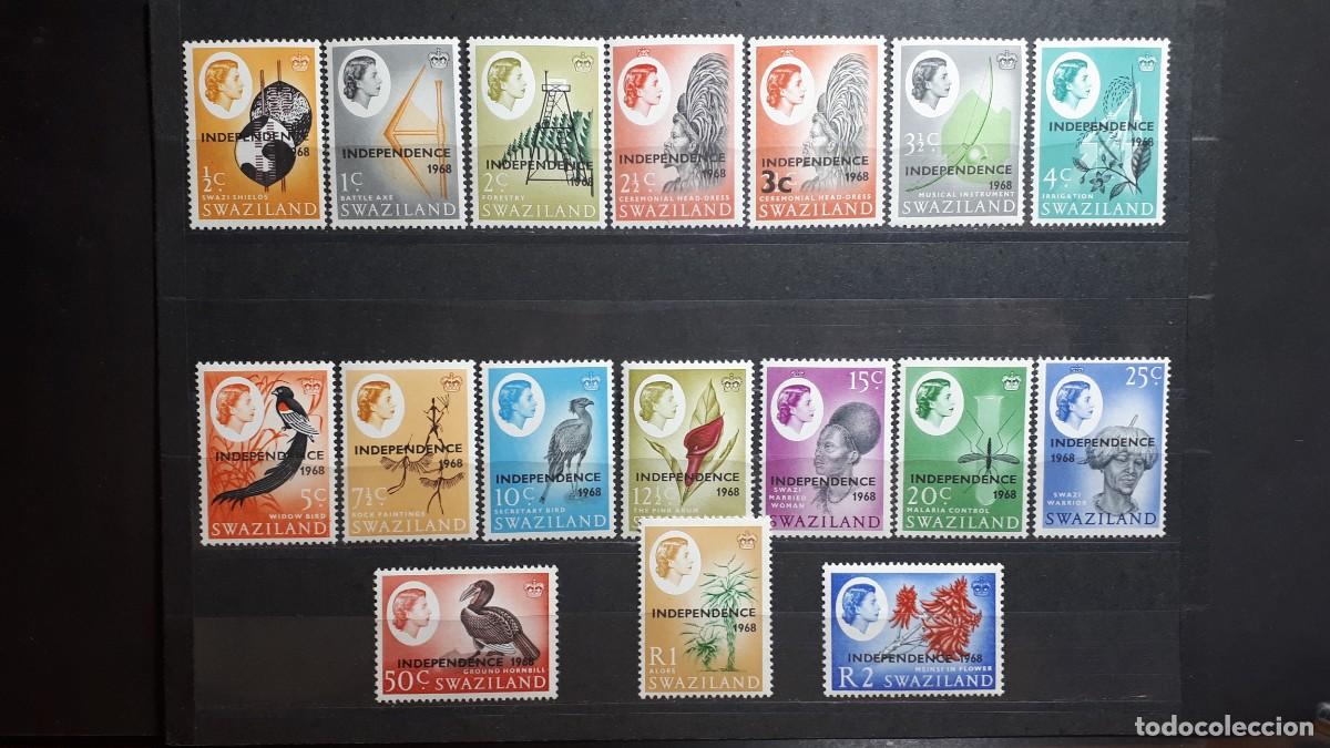 Sellos: SWAZILAND. A&Ntilde;O 1968. **. YVERT 138/56, FALTA 153, 156.
