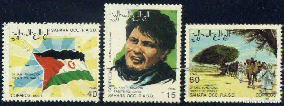 Sellos: RASD - Sahara Occ. 1993 20 Aniversario de la Fundaci&oacute;n del Frente Polisario (nuevos)