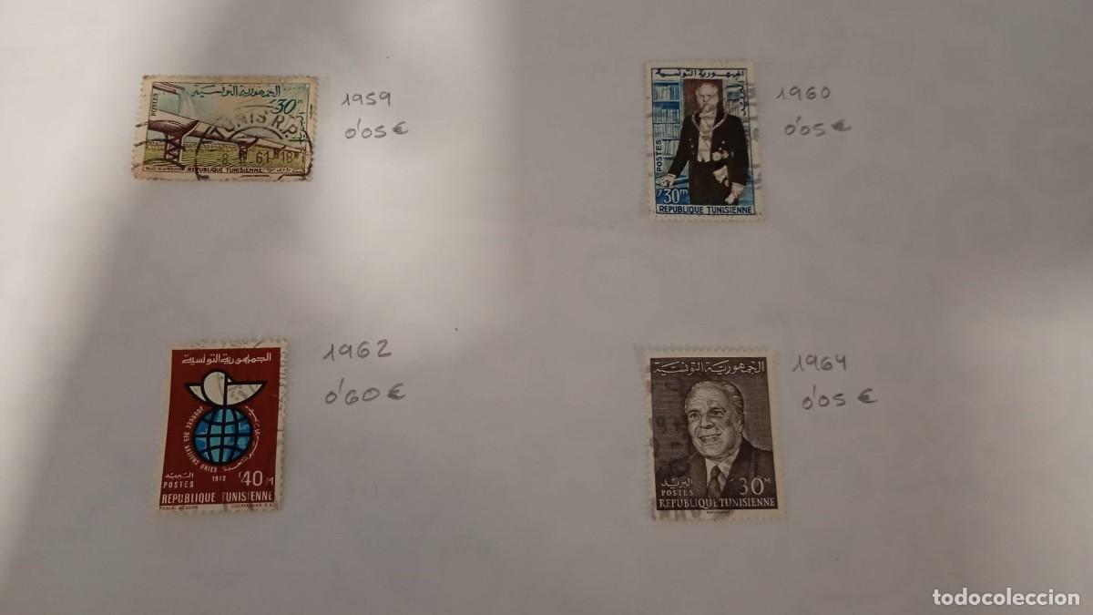 Sellos: Sellos T&uacute;nez. A&ntilde;os 1959, 1960, 1962 y 1964