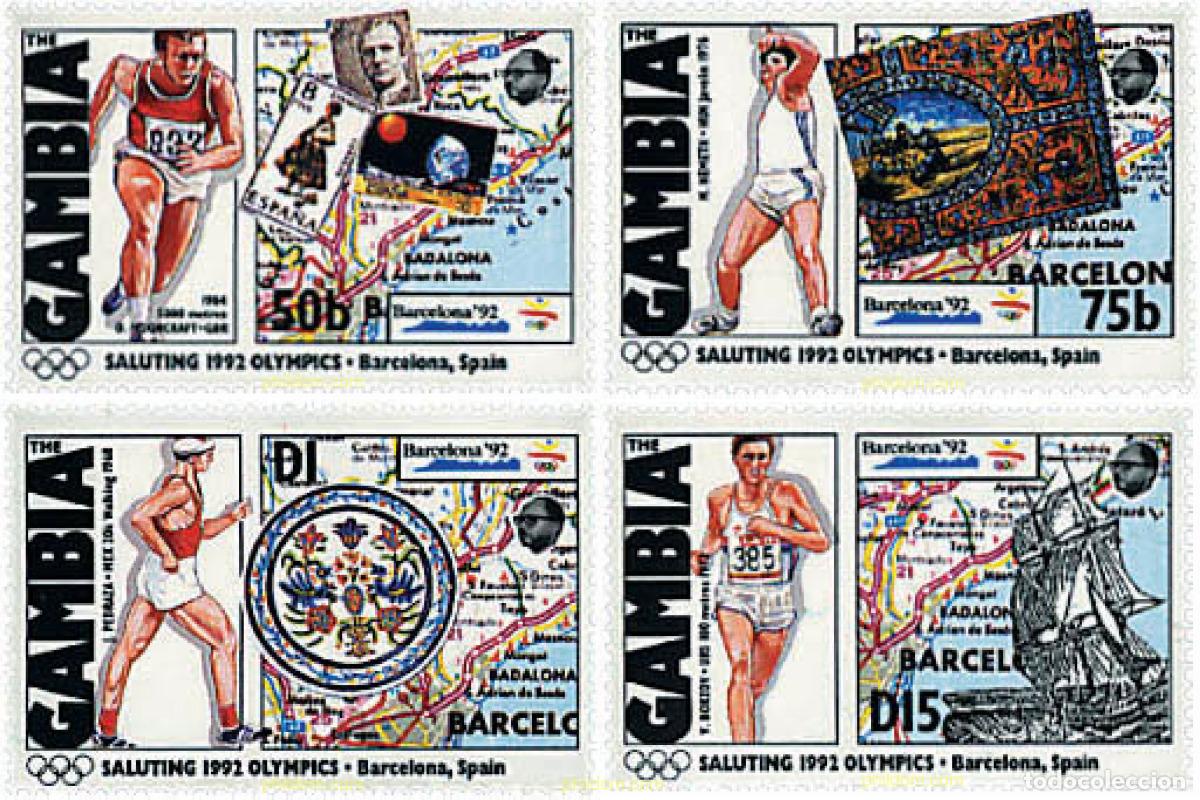 Sellos: 607243 MNH GAMBIA 1992 25 JUEGOS OLIMPICOS VERANO BARCELONA 1992