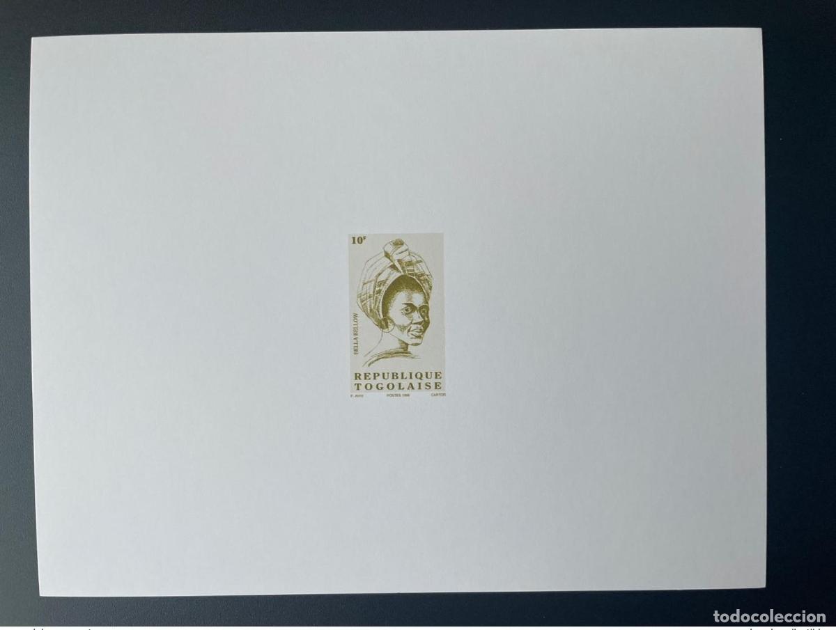 Sellos: Togo 1998 Proof de Luxe Mi. 2843 Serie actual Bella Bellow 10 F MNH