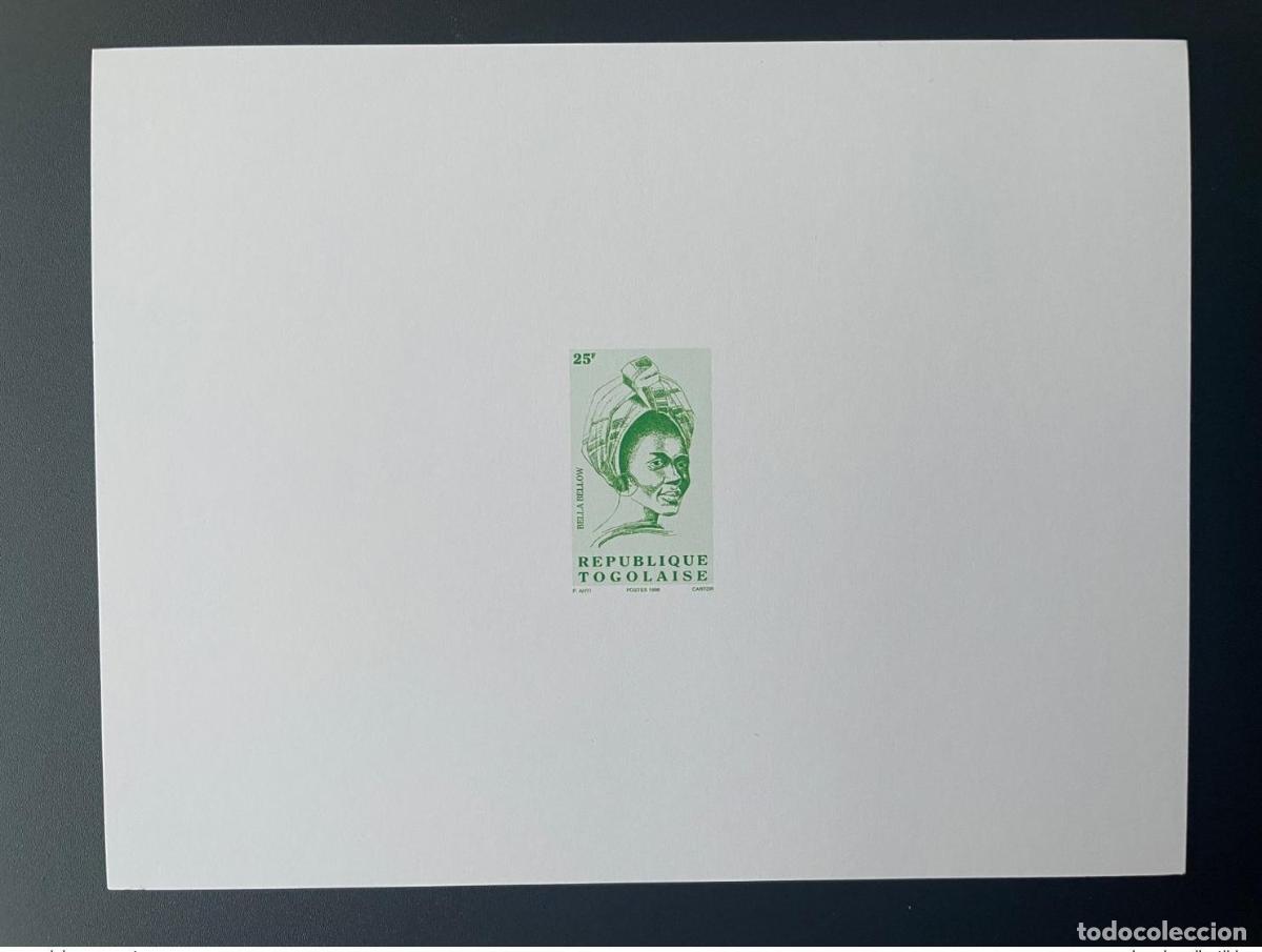 Sellos: Togo 1998 Proof de Luxe Mi. 2844 Serie actual Bella Bellow 25 F MNH