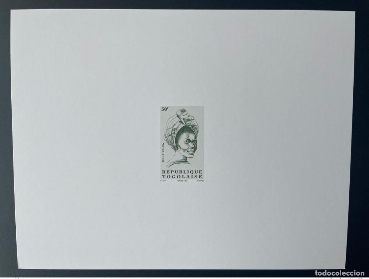 Sellos: Togo 1998 Proof de Luxe Mi. 2846 Serie actual Bella Bellow 50 F MNH