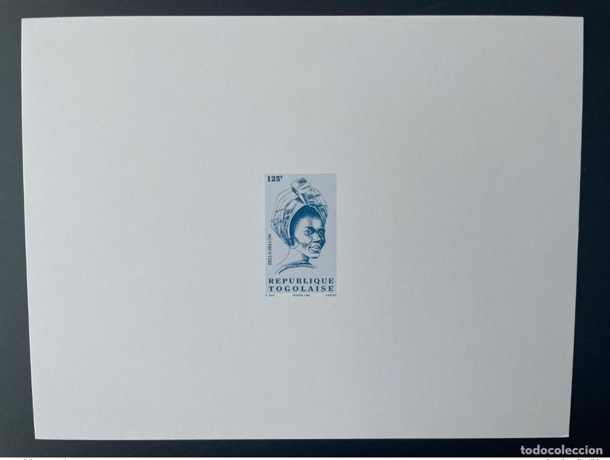 Sellos: Togo 1998 Proof de Luxe Mi. 2849 Serie actual Bella Bellow 125 F MNH