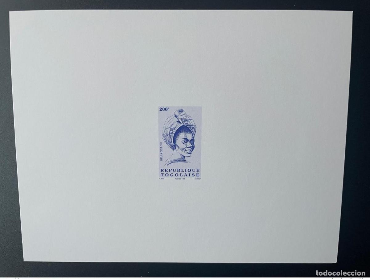 Sellos: Evento de lujo Togo 1998 Proof Mi. A2849 Serie actual Bella Bellow 200 F MNH