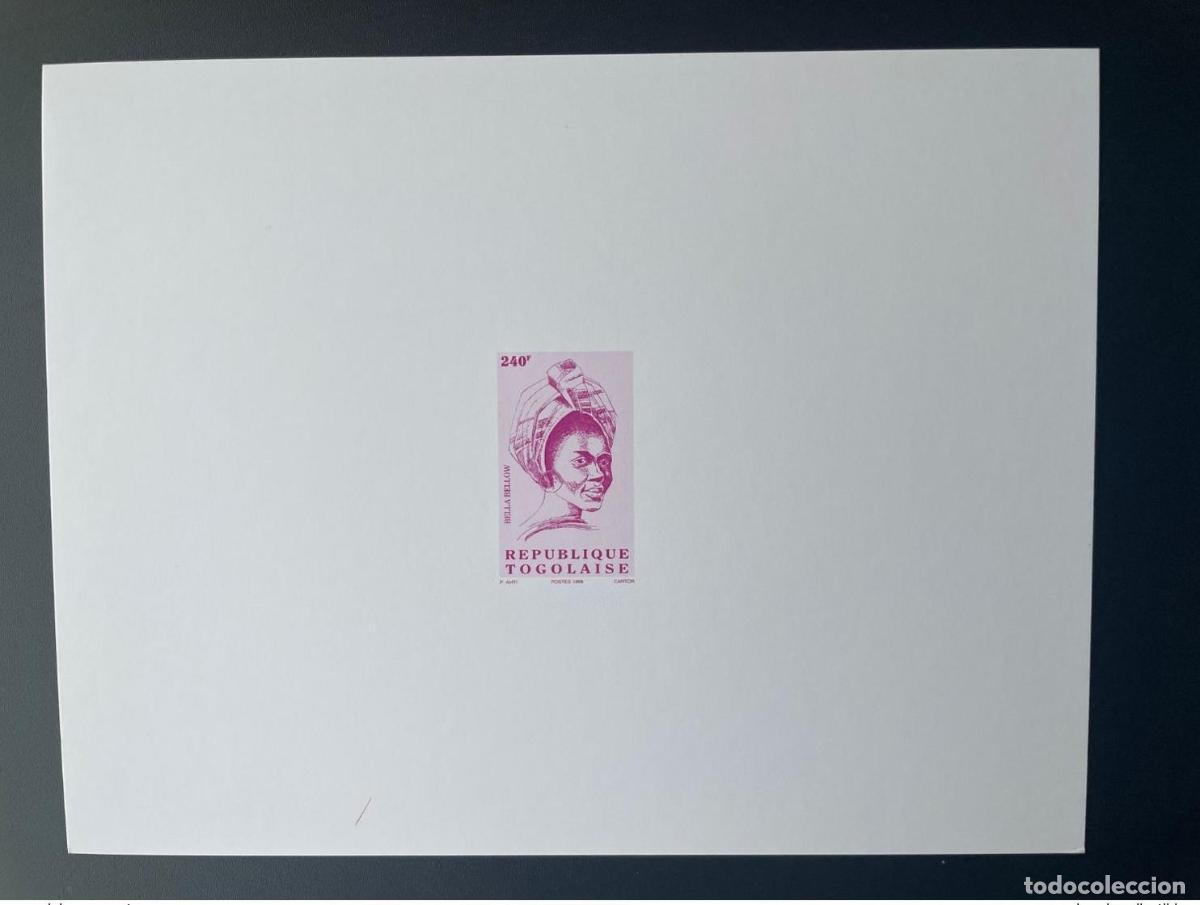Sellos: Togo 1998 Proof de Luxe Mi. 2850 Serie actual Bella Bellow 240 F MNH