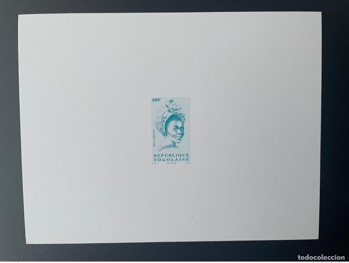 Sellos: Togo 1998 Proof de Luxe Mi. 2852 Serie actual Bella Bellow 300 F MNH