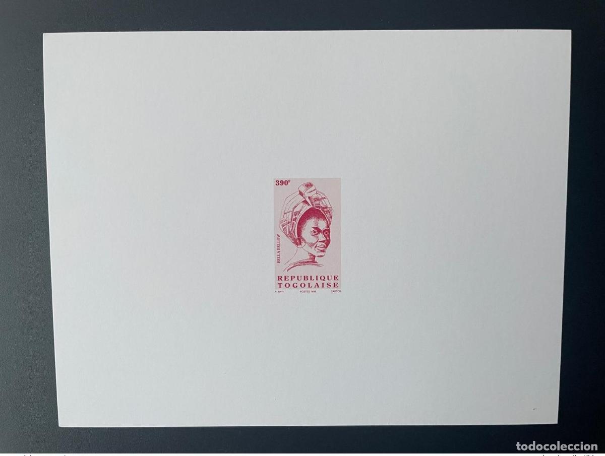 Sellos: Togo 1998 Proof de Luxe Mi. 2855 Serie actual Bella Bellow 390 F MNH