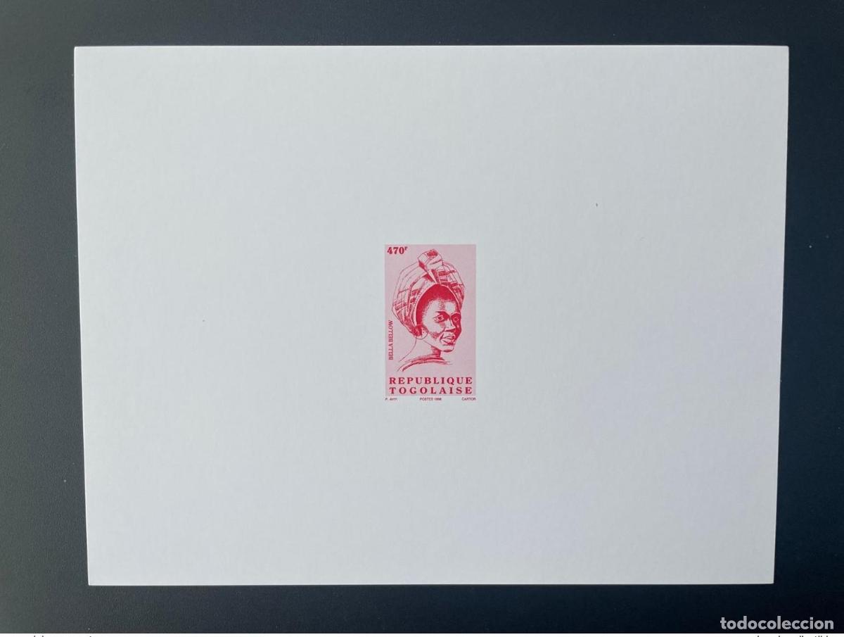 Sellos: Togo 1998 Proof de Luxe Mi. 2856 Serie actual Bella Bellow 470 F MNH
