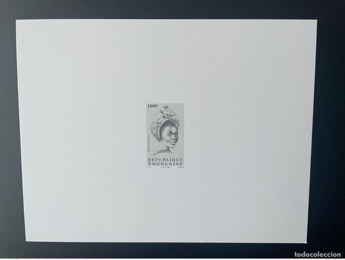 Sellos: Togo 1998 Proof de Luxe Mi. 2858 Serie actual Bella Bellow 1000 F MNH