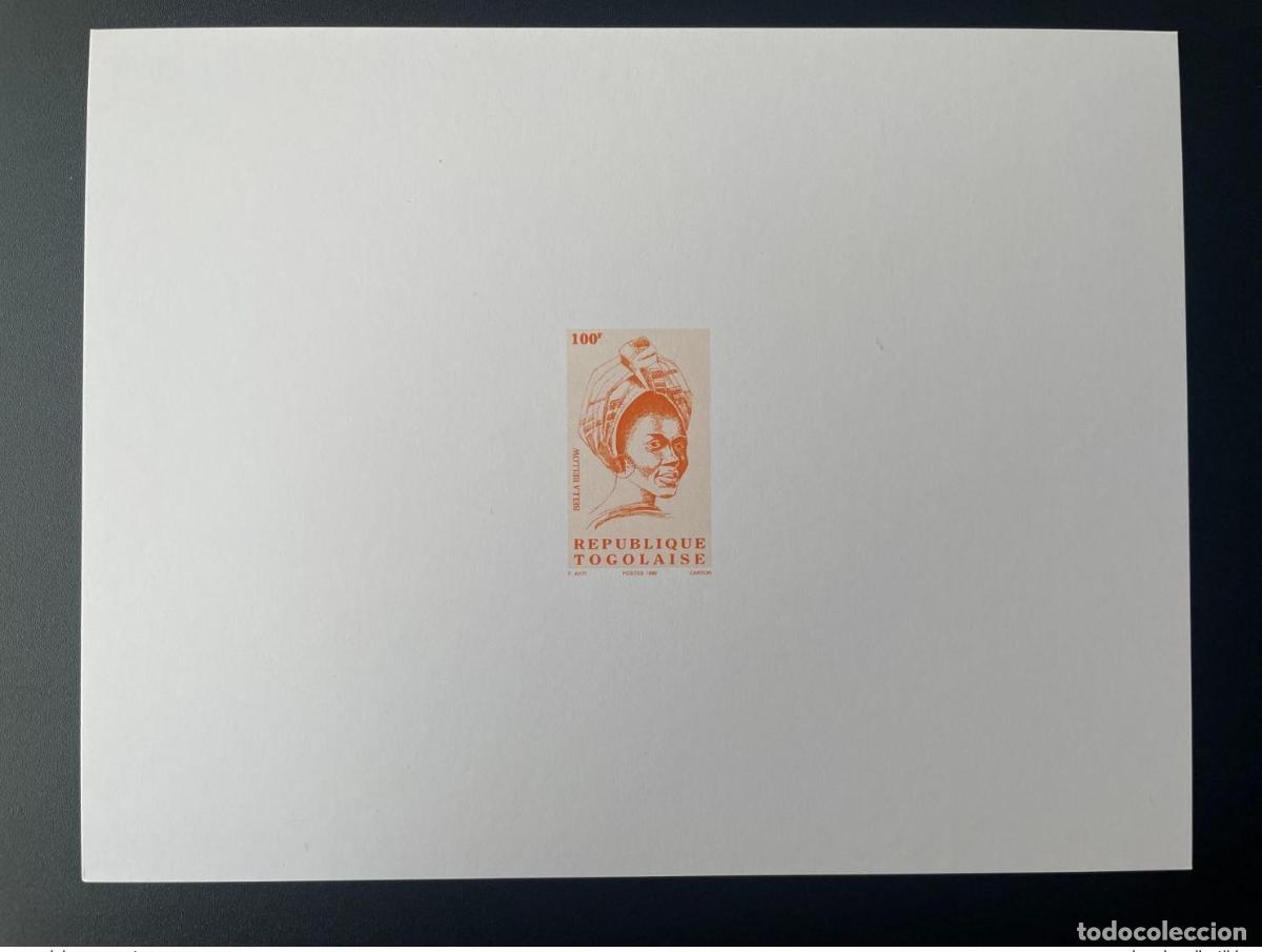 Sellos: Togo 1999 Luxury Proof Mi. 2848 Current Series Bella Bellow 100F MNH