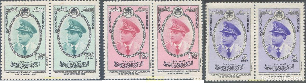 Sellos: 656526 MNH MARRUECOS ZONA NORTE 1957 30 ANIVERSARIO DE LA CORONACION DE MOHAMED V