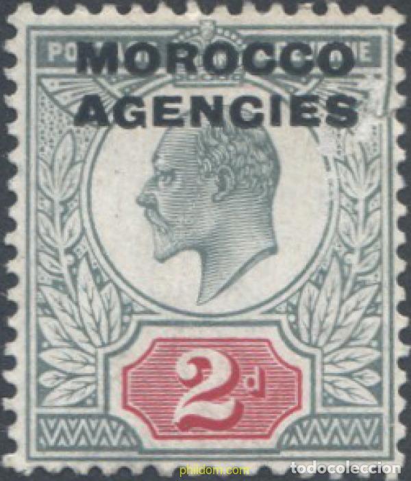 Sellos: 654797 HINGED MARRUECOS Agencia Britanica 1907 SELLOS DE GRAN BRETA&Ntilde;A DE 1902-04, SOBRECARGADOS