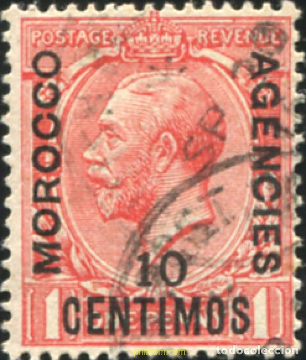 Sellos: 778788 USED MARRUECOS Agencia Britanica 1914 SELLOS DE GRAN BRETA&Ntilde;A DEL 1912, SOBRECARGADOS