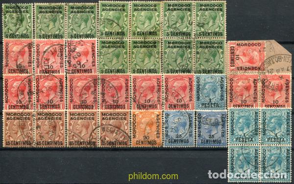 Sellos: 778711 USED MARRUECOS Agencia Britanica 1914 SELLOS DE GRAN BRETA&Ntilde;A DEL 1912, SOBRECARGADOS
