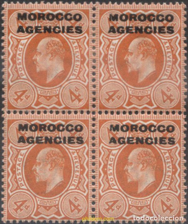 Sellos: 654801 MNH MARRUECOS Agencia Britanica 1912 SELLOS DE GRAN BRETA&Ntilde;A DEL 1909, SOBRECARGADOS