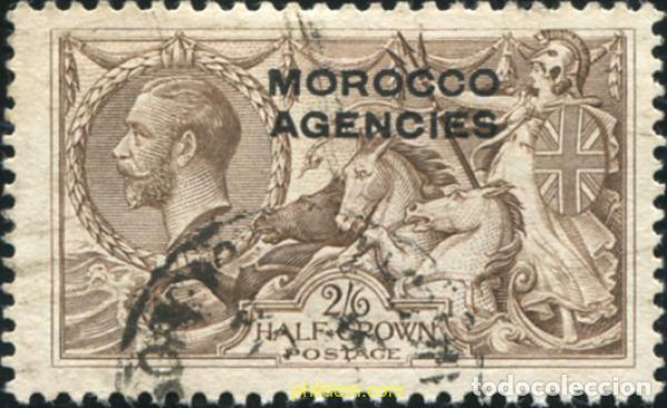 Sellos: 778337 USED MARRUECOS Agencia Britanica 1914 SELLOS DE GRAN BRETA&Ntilde;A DEL 1912, SOBRECARGADOS