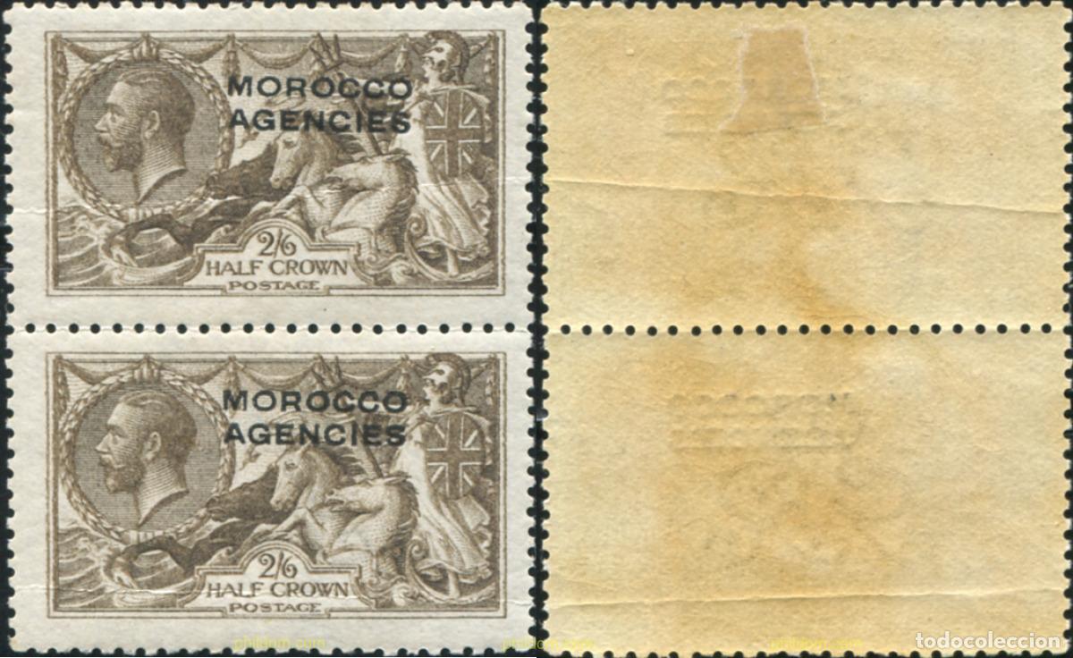 Sellos: 654807 MNH MARRUECOS Agencia Britanica 1914 SELLOS DE GRAN BRETA&Ntilde;A DEL 1912, SOBRECARGADOS