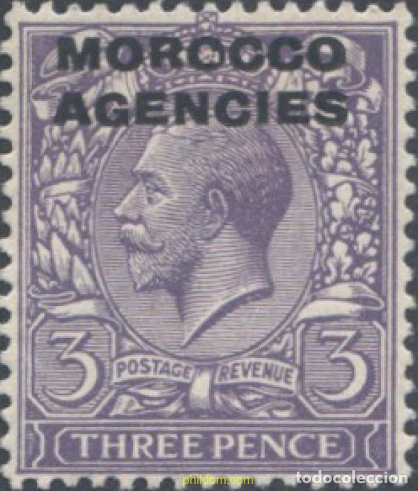 Sellos: 654809 HINGED MARRUECOS Agencia Britanica 1914 SELLOS DE GRAN BRETA&Ntilde;A DEL 1912, SOBRECARGADOS
