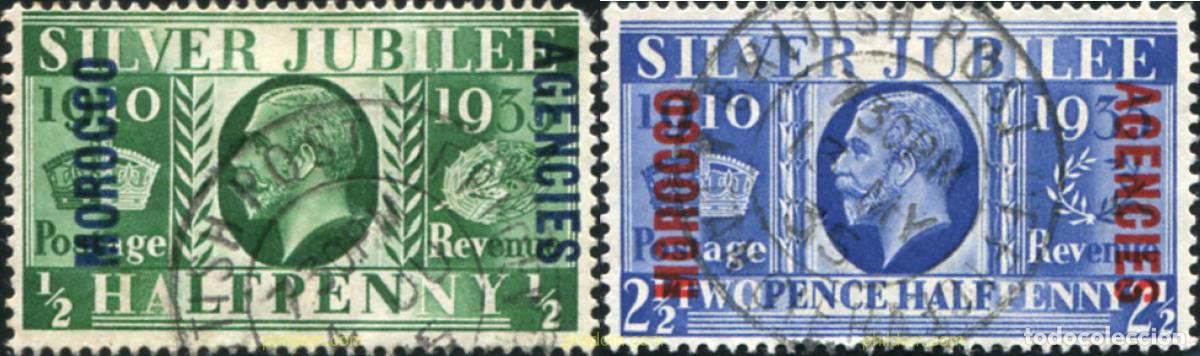Sellos: 778423 USED MARRUECOS Agencia Britanica 1935 SELLOS DE GRAN BRETA&ntilde;A DE 1935
