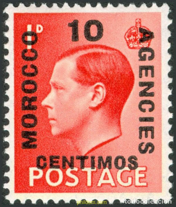 Sellos: 623019 HINGED MARRUECOS Agencia Britanica 1936 BASICA