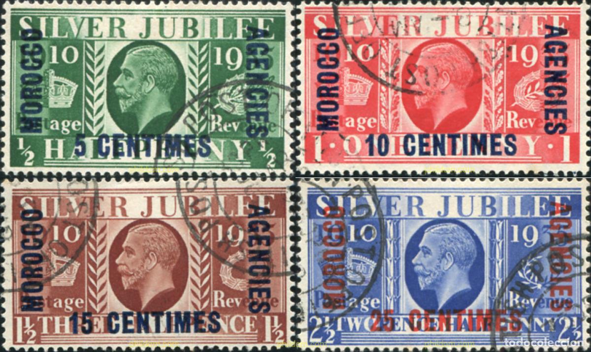 Sellos: 778800 USED MARRUECOS Agencia Britanica 1935 SELLOS DE GRAN BRETA&Ntilde;A DE 1935 &rdquo;JUBILEO&rdquo; SOBRECARGADO