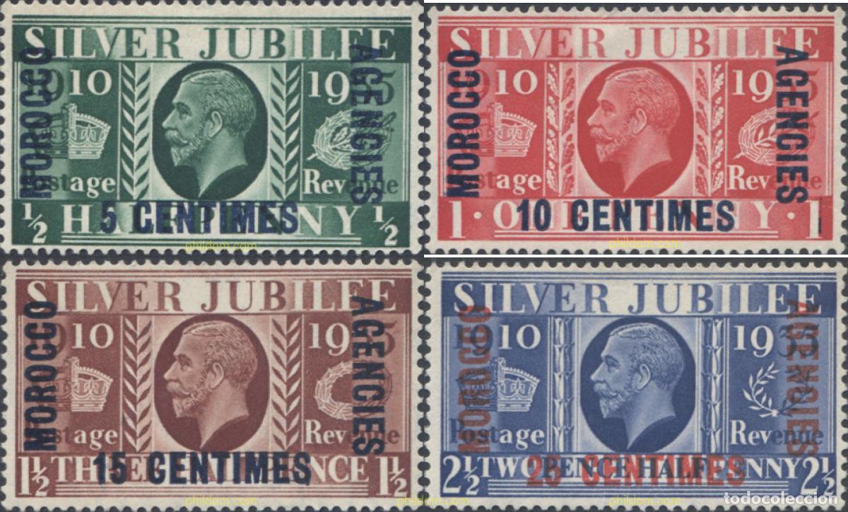Sellos: 778741 HINGED MARRUECOS Agencia Britanica 1935 SELLOS DE GRAN BRETA&Ntilde;A DE 1935 &rdquo;JUBILEO&rdquo; SOBRECARGA