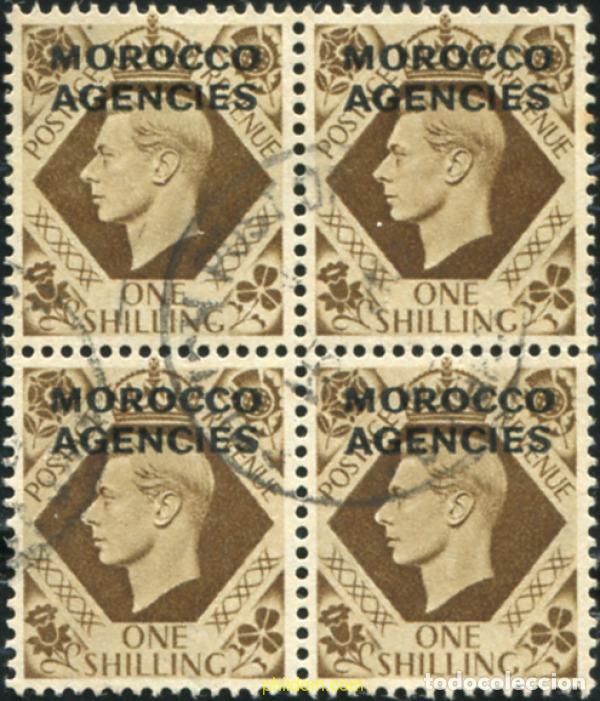 Sellos: 778633 USED MARRUECOS Agencia Britanica 1949 SELLOS DE GRAN BRETA&ntilde;A DE 1937-47 SOBRECARGADOS
