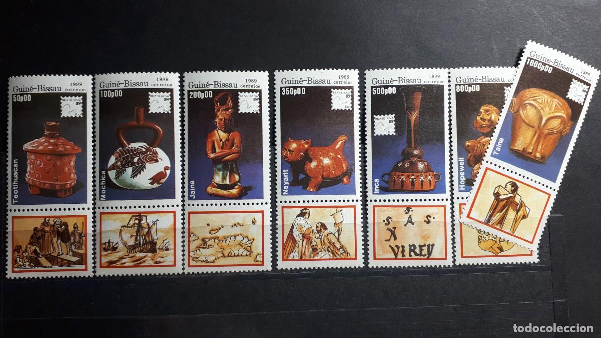Sellos: GUINEA BISSAU. A&Ntilde;O 1989.**. YVERT 528/34