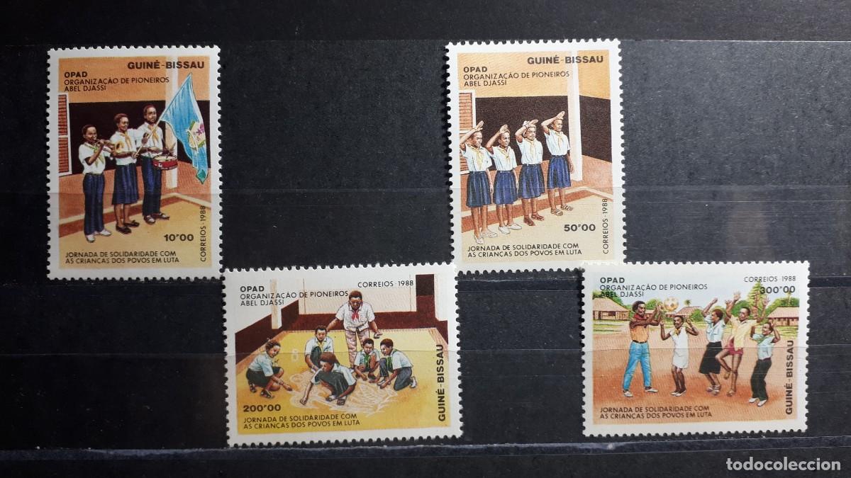 Sellos: GUINEA BISSAU. A&Ntilde;O 1988.**. YVERT 481A/D