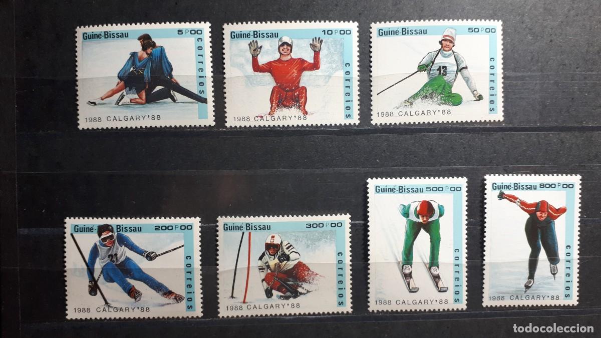 Sellos: GUINEA BISSAU. A&Ntilde;O 1988.**. YVERT 418/24
