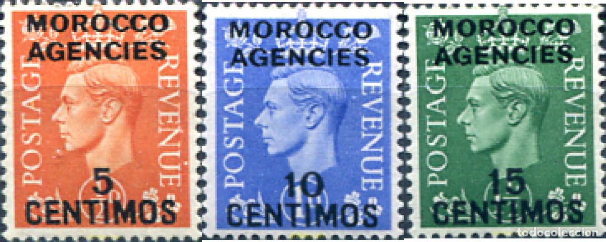 Sellos: 654712 HINGED MARRUECOS Agencia Britanica 1951 REY