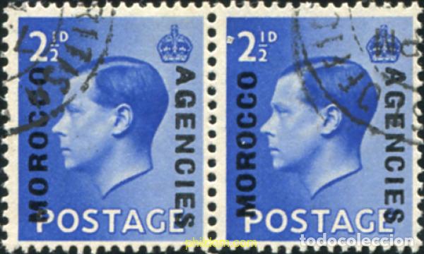 Sellos: 778428 USED MARRUECOS Agencia Britanica 1936 SERIE BASICA