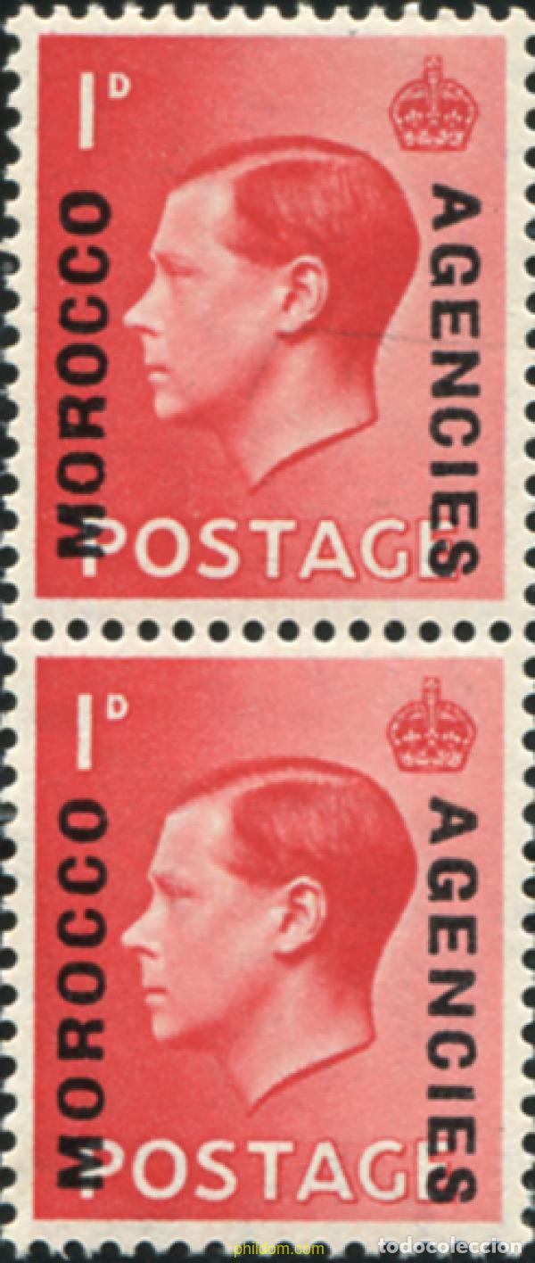 Sellos: 778625 HINGED MARRUECOS Agencia Britanica 1936 SERIE BASICA