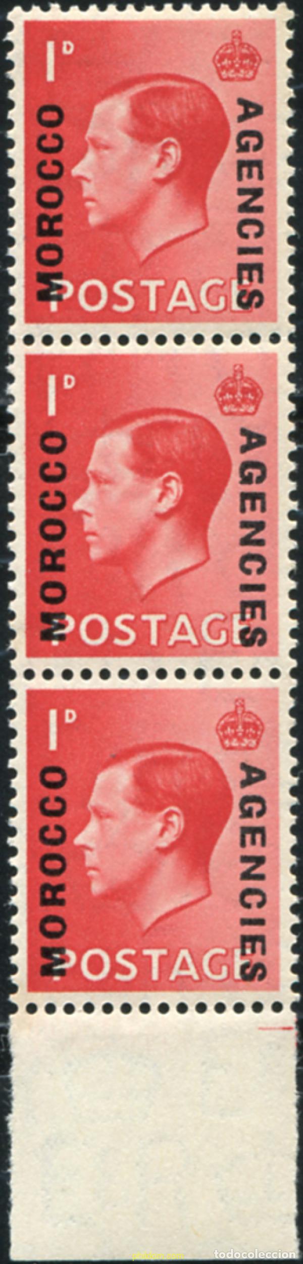 Sellos: 778626 HINGED MARRUECOS Agencia Britanica 1936 SERIE BASICA