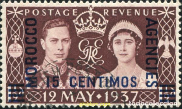 Sellos: 778734 USED MARRUECOS Agencia Britanica 1937 SELLO DE GRAN BRETA&Ntilde;A DEL 1937, SOBRECARGADO