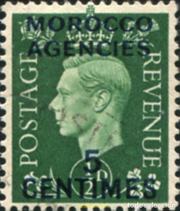 Sellos: 778889 USED MARRUECOS Agencia Britanica 1937 SELLOS DE GRAN BRETA&ntilde;A DE 1937 SOBRECARGADOS -ZONA FR