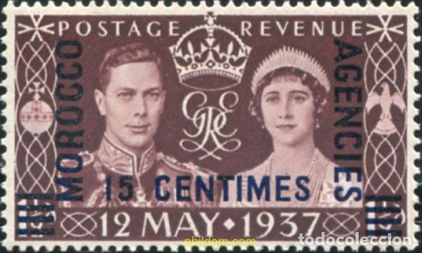 Sellos: 778818 MNH MARRUECOS Agencia Britanica 1937 SELLO DE GRAN BRETA&Ntilde;A DEL 1937, SOBRECARGADO -ZONA FRA