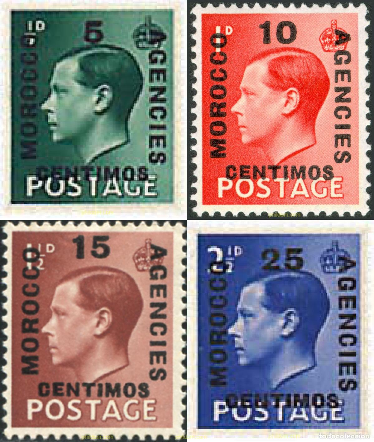 Sellos: 623015 HINGED MARRUECOS Agencia Britanica 1936 BASICA