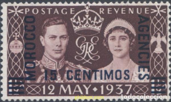 Sellos: 696813 HINGED MARRUECOS Agencia Britanica 1937 SELLO DE GRAN BRETA&Ntilde;A DEL 1937, SOBRECARGADO