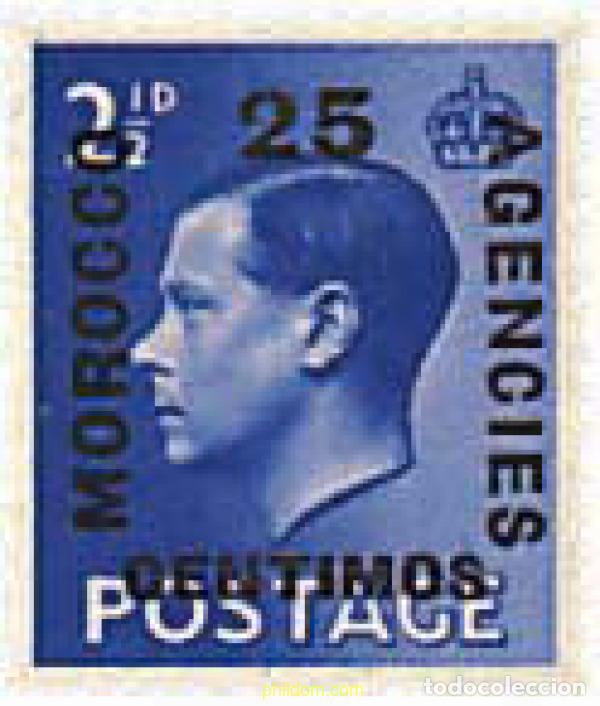 Sellos: 623016 MNH MARRUECOS Agencia Britanica 1936 BASICA