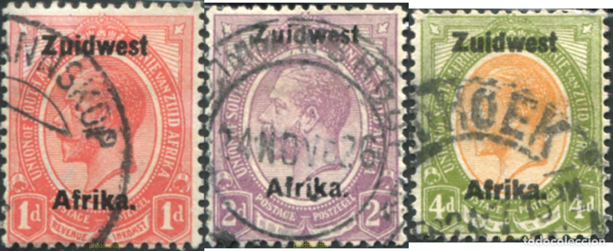 Sellos: 794458 USED SUR OESTE AFRICANO 1923 SELLOS DE AFRICA DEL SUD DE 1913-22 SOBRECARGADOS