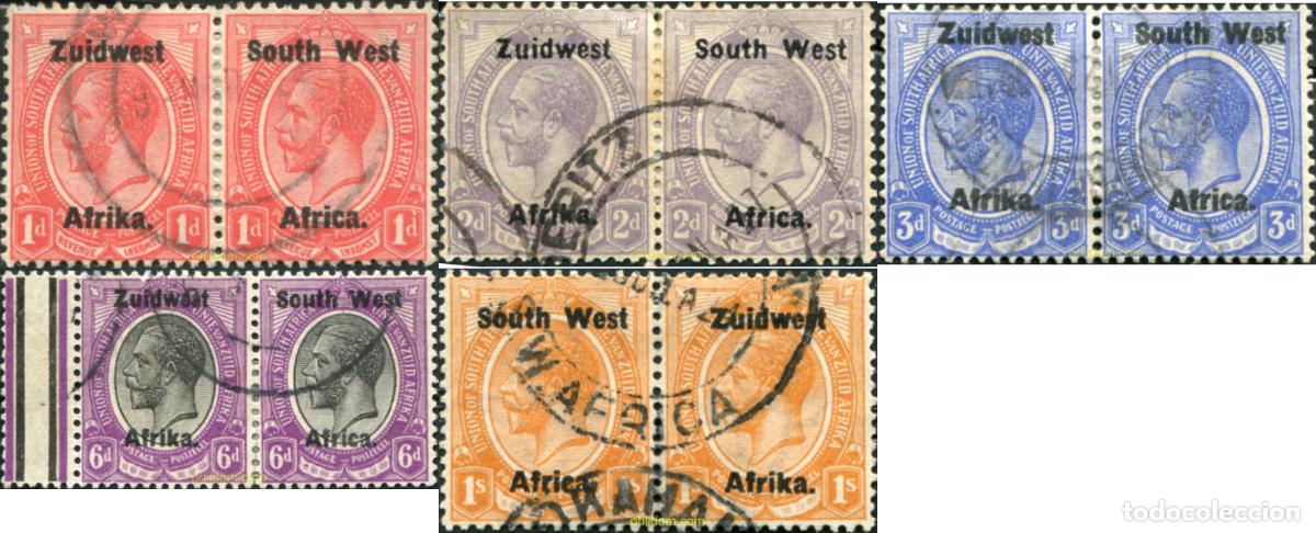 Sellos: 794467 USED SUR OESTE AFRICANO 1923 SELLOS DE AFRICA DEL SUD DE 1913-22 SOBRECARGADOS