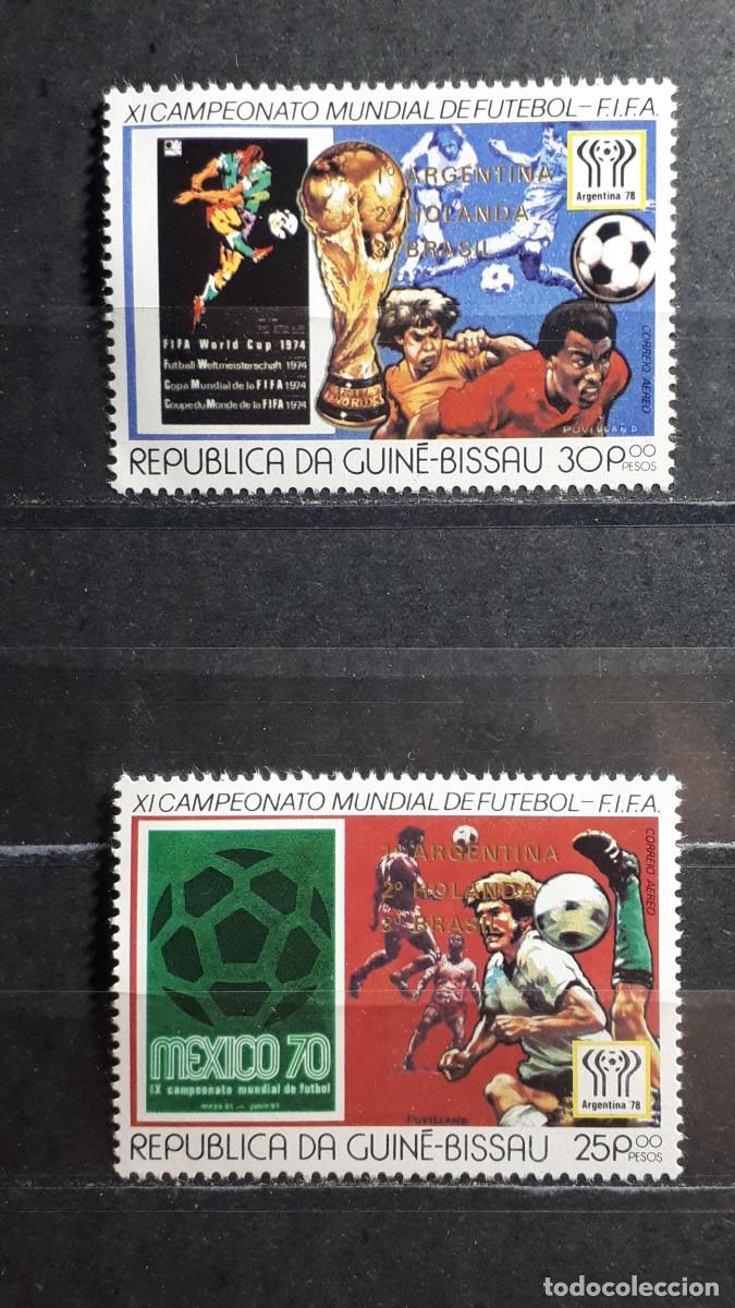 Sellos: GUINEA BISSAU. A&Ntilde;O 1978. **. YVERT A&eacute;reo 35/6