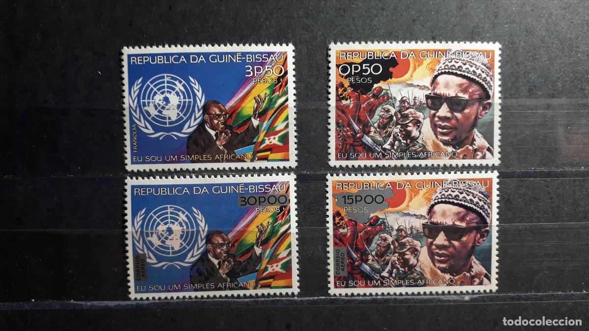 Sellos: GUINEA BISSAU. A&Ntilde;O 1977. **. YVERT 45/6 y a&eacute;reos