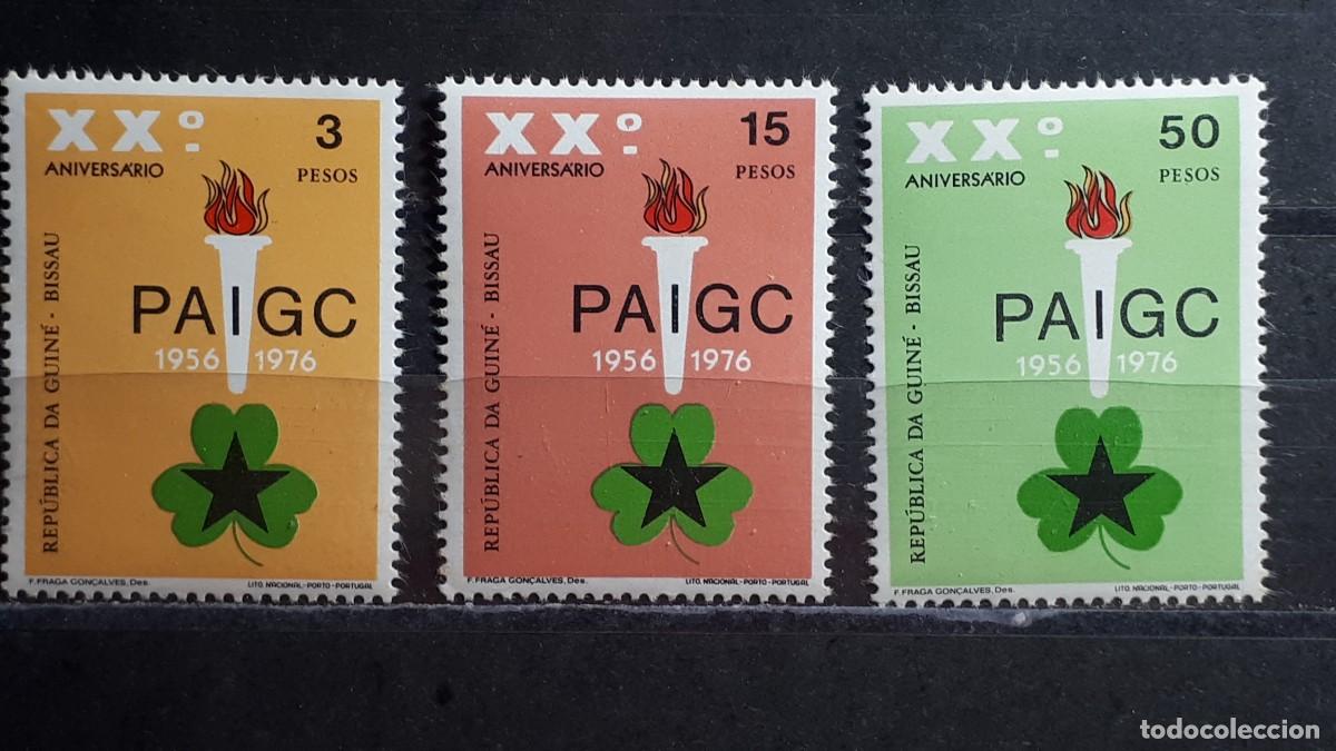 Sellos: GUINEA BISSAU. A&Ntilde;O 1976. **. YVERT 30A/C